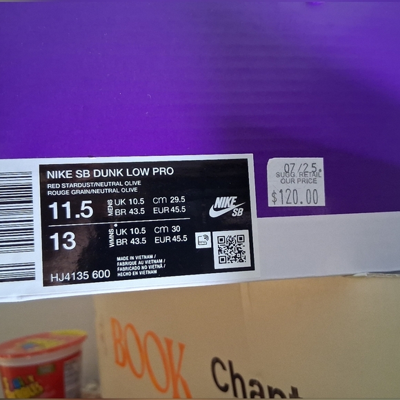 🥀 Nike Dunk Low SB Red Stardust 🥀 - Picture 7 of 7